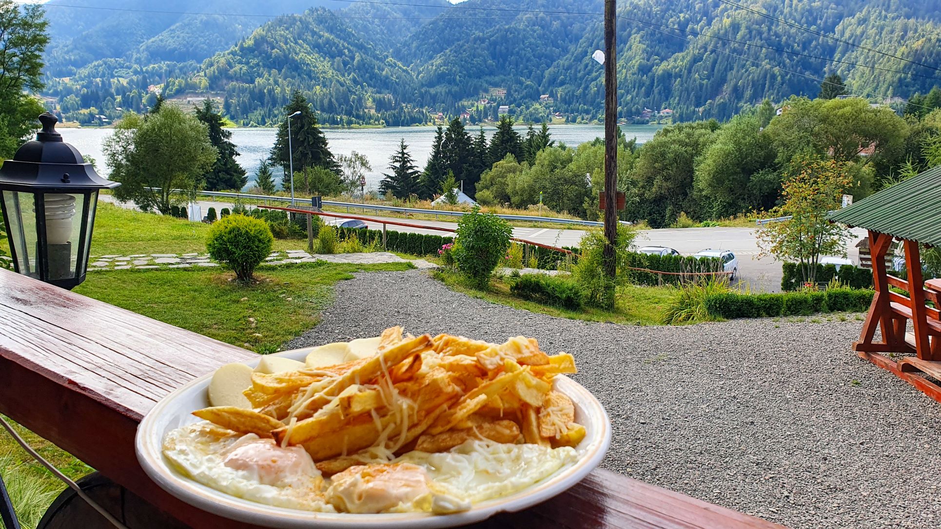 Colibita breakfast with a view