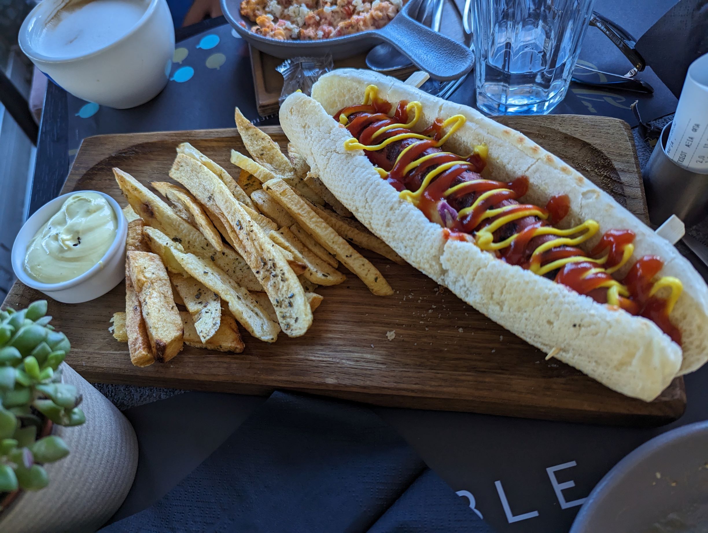 Hotdog with Fries at Noble